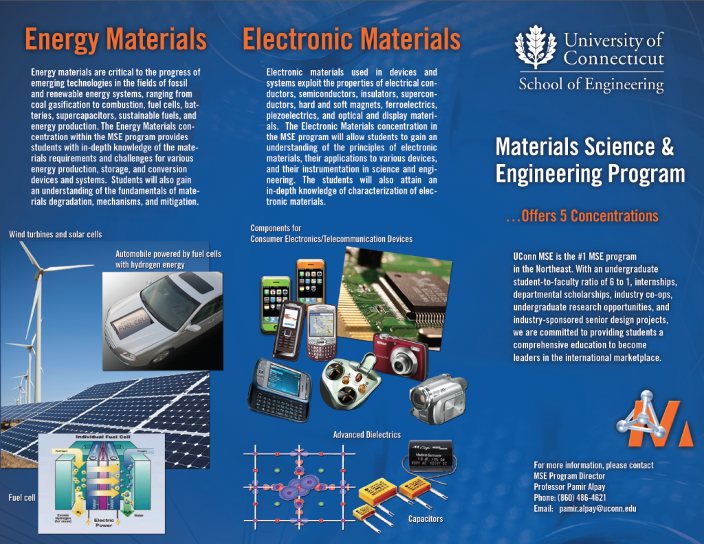 Materials Science and Engineering Brochures