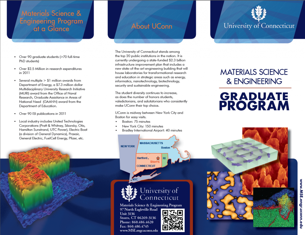 Materials Science and Engineering Brochures