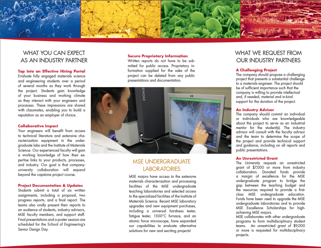 Materials Science and Engineering | Brochures