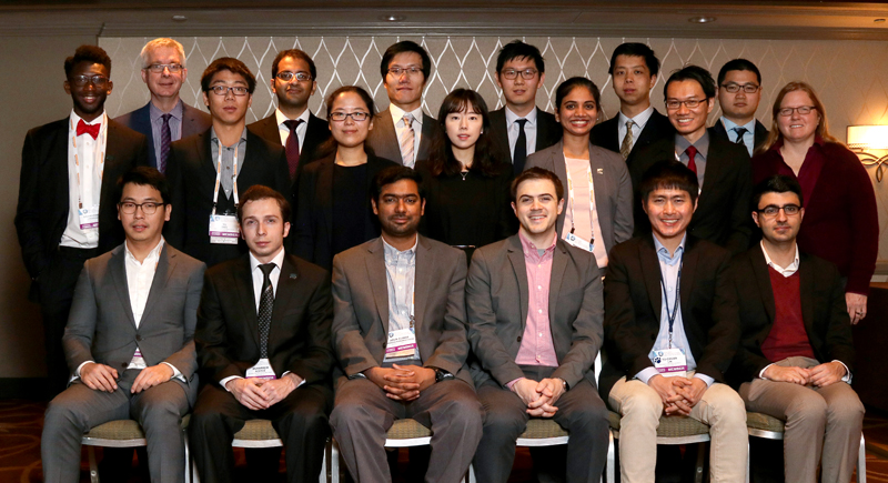 Arun Kumar Manned Kanakkithodi (first row, third from the left) sits among the Graduate Student Silver Award winners at the Fall 2016 MRS meeting in Boston.
