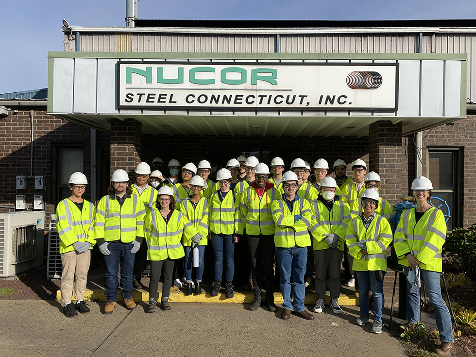 MSE students visiting Nucor